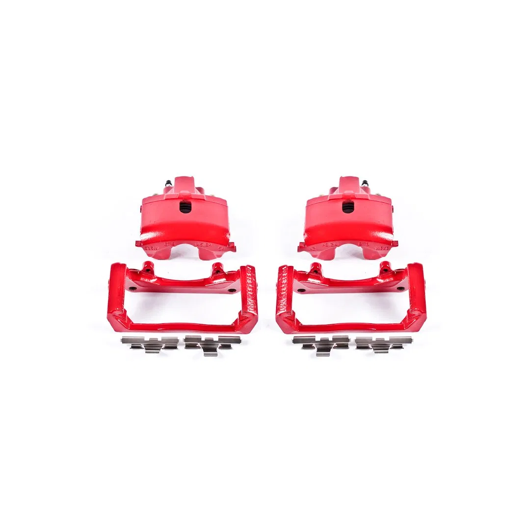 S4836 – POWERSTOP Brake Caliper, Without Brake Pads Powder Coated Red Aluminum With Two Caliper/ Bleeder Screw/ Mount...